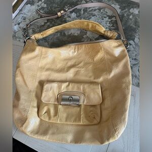 Coach Yellow Leather Hobo Bag